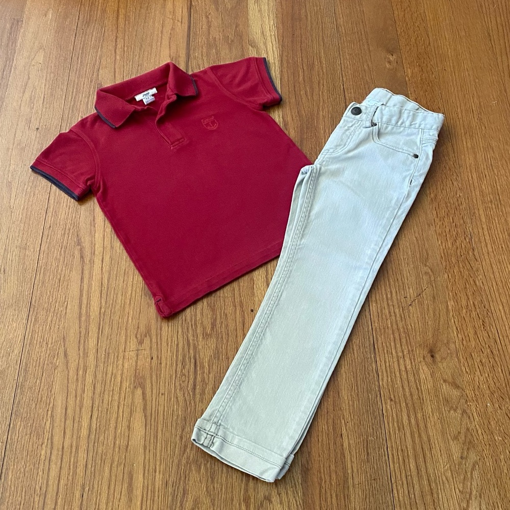Jacadi Paris Boy’s Matching Polo Sets - Picture 2 of 10